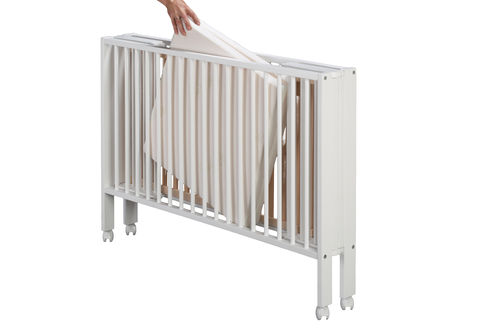 Klappbares Kinderbett Reisebett tiSsi® weiß Matratze